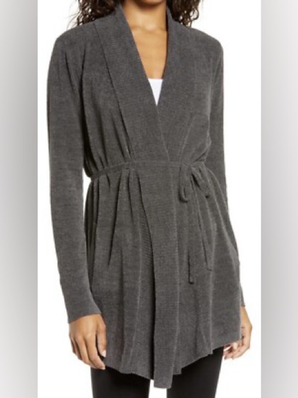 Barefoot Dreams CozyChic Ultralite Tie Waist Cardigan